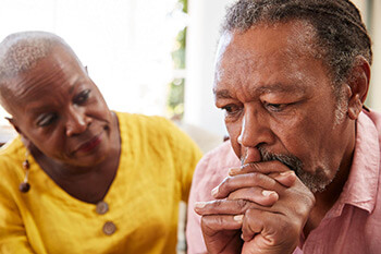 older man stressed about Dementia & Alzheimer’s